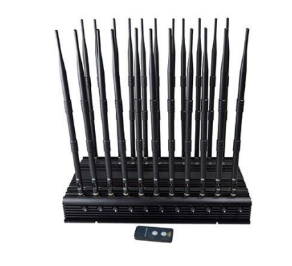 Brouilleur en Première mondiale : 22 antennes tout-en-un pour téléphone mobile 5G compatible avec toutes les fréquences brouilleur de signal avec télécommande 2200