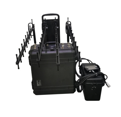 Brouilleur L-600W pleine bande à traction à tige portable fréquencemètre interférences mètre (à traction type) avec boîtier de batterie/poignée de commande